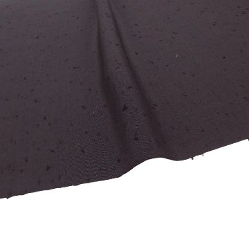 <お仕立て代込>濱紬×千成堂着物店 「網織紬（ひげ紬）一等品」 羽尺（コート地） 紫墨色の画像