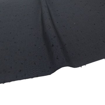 <お仕立て代込>濱紬×千成堂着物店 「網織紬（ひげ紬）一等品」 羽尺（コート地） 墨色の画像