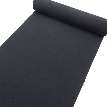 <お仕立て代込>濱紬×千成堂着物店 「網織紬（ひげ紬）一等品」 羽尺（コート地） 墨色の画像