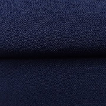 千成堂着物店 一点もの帯揚げ 「濃紺 × 縮緬（ちりめん）」＜即日発送可＞ の画像