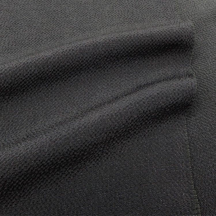 千成堂着物店 一点もの帯揚げ 「墨色 × 縮緬（ちりめん）」＜即日発送可＞ の画像