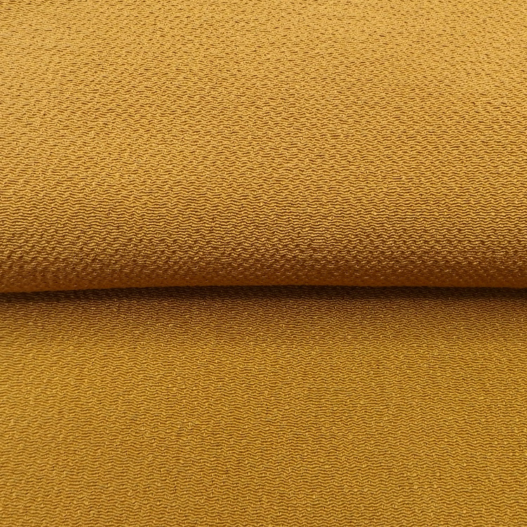 千成堂着物店 一点もの帯揚げ 「山吹茶 × 縮緬（ちりめん）」＜即日発送可＞ の画像