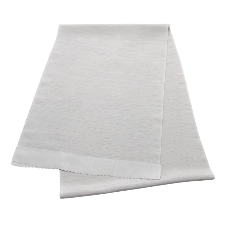 千成堂着物店 一点もの帯揚げ 「白鼠 × 紬糸入り」＜即日発送可＞ の画像