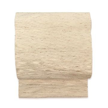 ＜お仕立て代込＞紅花の里工房 「ぜんまい八寸帯」 八寸名古屋帯 生成色の画像