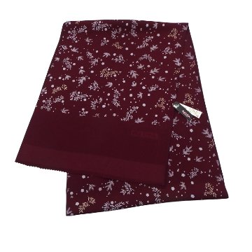 和小物さくら 帯揚げ 友禅三枚型 松竹梅散らし 葡萄色＜即日発送可＞の画像