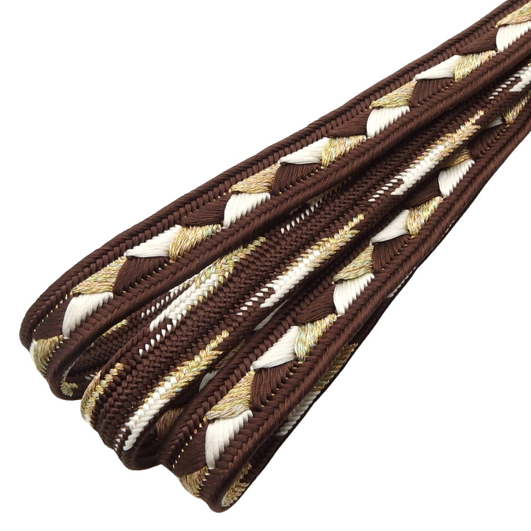 和小物さくら 帯締め 高麗浮目静海 昼夜 焦げ茶＜即日発送可＞の画像