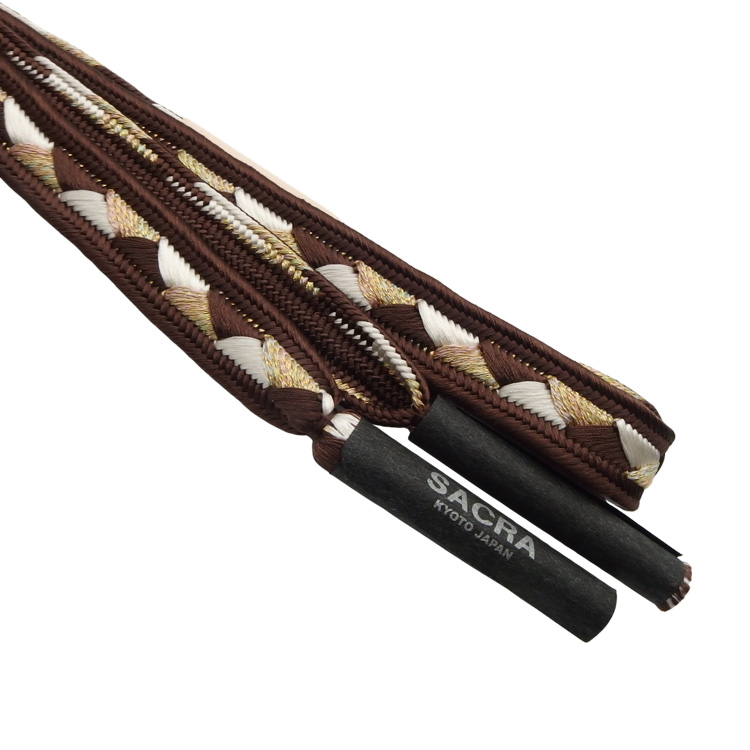 和小物さくら 帯締め 高麗浮目静海 昼夜 焦げ茶＜即日発送可＞の画像