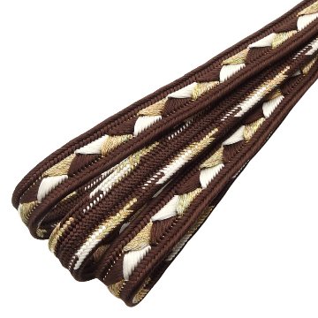 和小物さくら 帯締め 高麗浮目静海 昼夜 焦げ茶＜即日発送可＞の画像