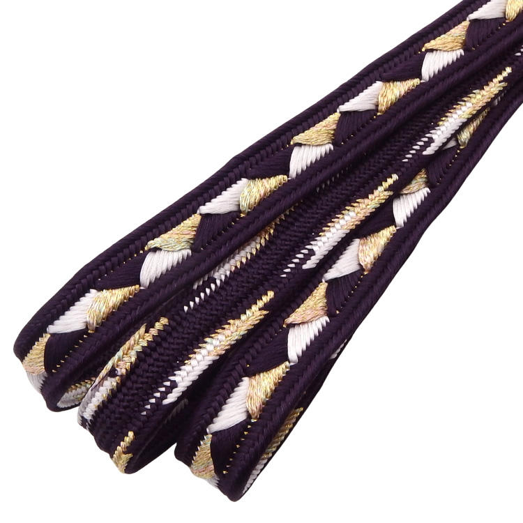 和小物さくら 帯締め 高麗浮目静海 昼夜 深紫＜即日発送可＞の画像