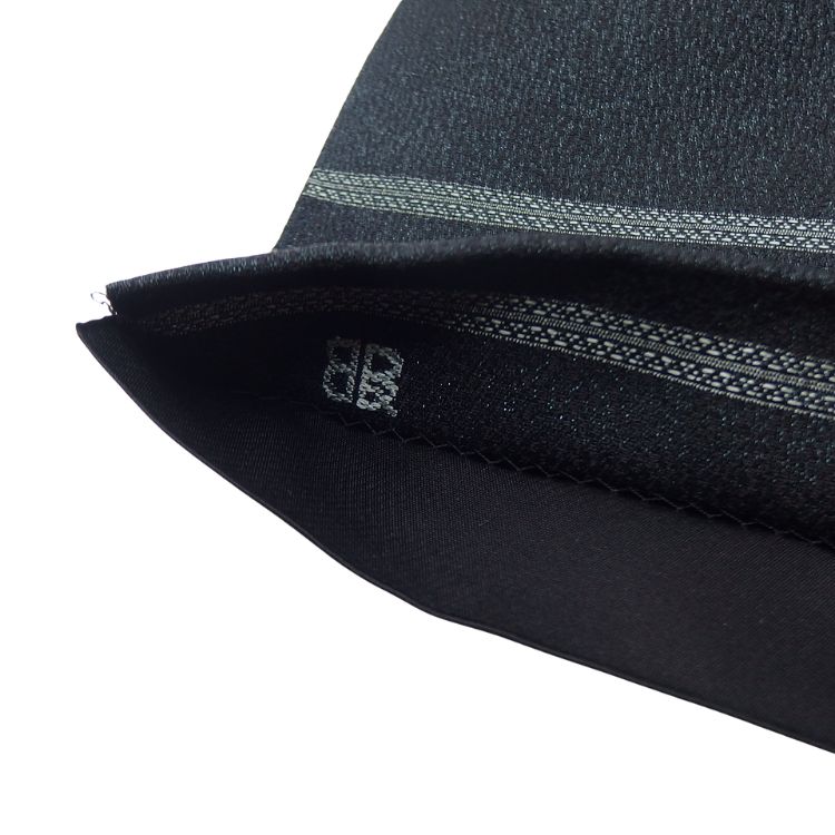 ＜リユースとヴィンテージ＞服部織物 洒落袋帯 「有栖川文様」 墨黒×灰白緑＜即日発送可＞の画像