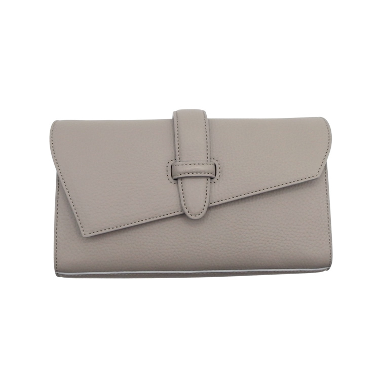 SHOJIFUJITA（ショウジフジタ） 「DANCER POCHE 1 / シュリンク×グレージュ+ストラップ 」クラッチバッグ / ショルダーバッグの画像