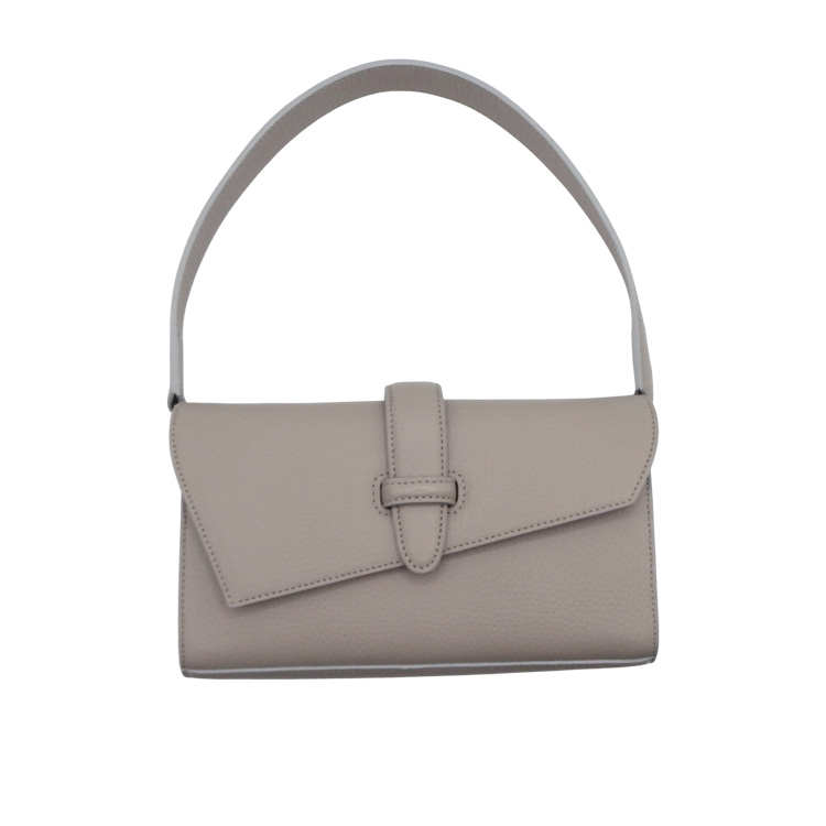 SHOJIFUJITA（ショウジフジタ） 「DANCER POCHE 1 / シュリンク×グレージュ+ストラップ 」クラッチバッグ / ショルダーバッグの画像