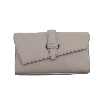 SHOJIFUJITA（ショウジフジタ） 「DANCER POCHE 1 / シュリンク×グレージュ+ストラップ 」クラッチバッグ / ショルダーバッグの画像