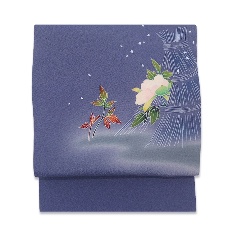 【未使用品】ろっこや 名古屋帯 孔雀 紫色 未使用品】ろっこや 名古屋帯 孔雀 紫色 名古屋帯 新古品・中古