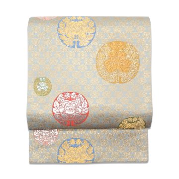 専用帯3495 ●藤娘きぬたや謹製 杢目絞り 高級 正絹 名古屋仕立て 名古屋帯 帯3495 ○藤娘きぬたや謹製 杢目絞り 高級 正絹 名古屋仕立て