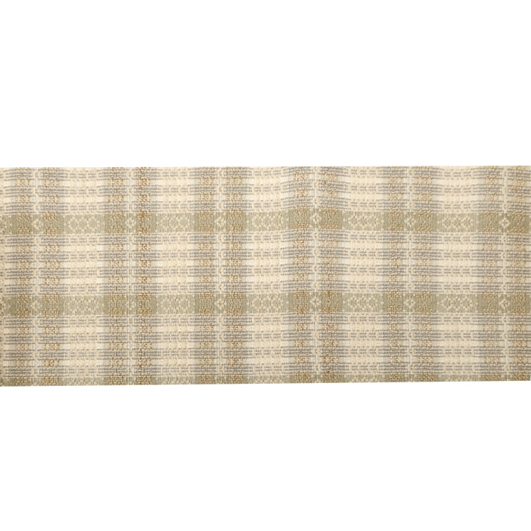 お仕立て代込＞小林純子 「裂織布（さきおりふ）」 八寸名古屋帯 灰黄