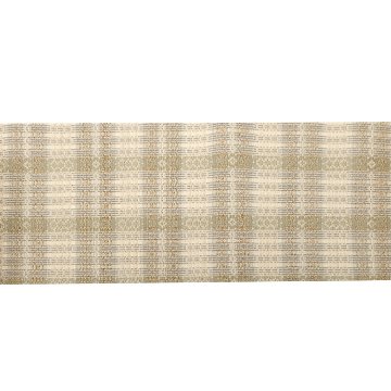 お仕立て代込＞小林純子 「裂織布（さきおりふ）」 八寸名古屋帯 灰黄