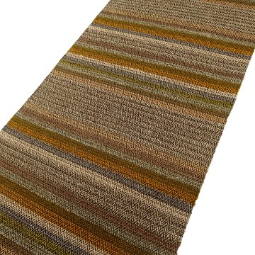 お仕立て代込＞小林純子 「裂織布（さきおりふ）」 八寸名古屋帯 変化