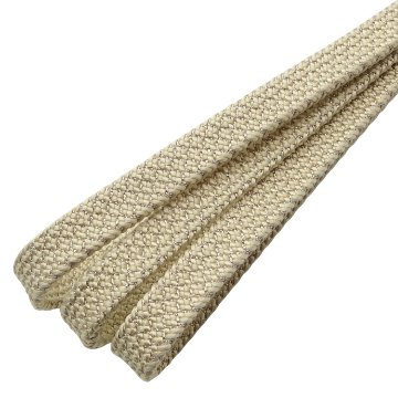 衿秀 帯締め 三分紐 角朝組 銀糸鹿の子 淡黄＜即日発送可＞の画像