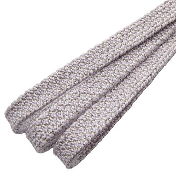 衿秀 帯締め 三分紐 角朝組 銀糸鹿の子 桜鼠＜即日発送可＞の画像