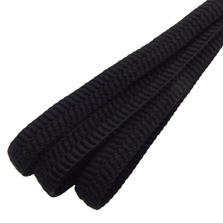 衿秀 帯締め 三分紐 黒 ＜即日発送可＞の画像