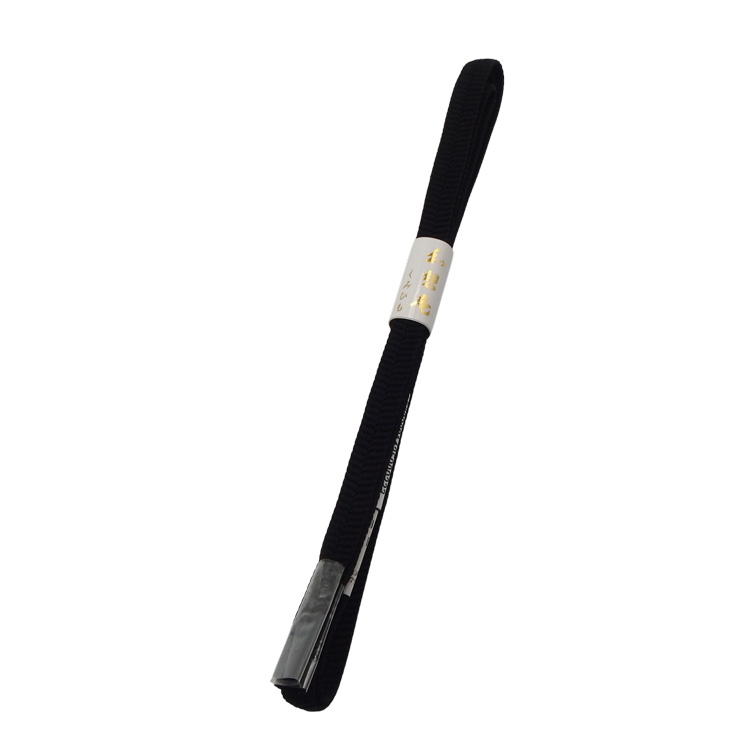 衿秀 帯締め 三分紐 黒 ＜即日発送可＞の画像