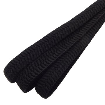 衿秀 帯締め 三分紐 黒 ＜即日発送可＞の画像