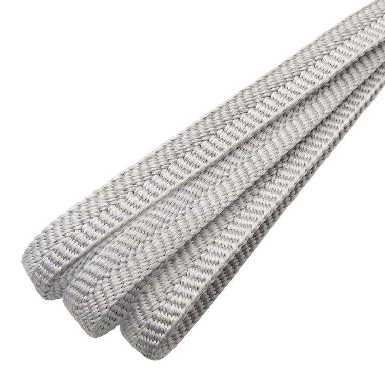 衿秀 帯締め 三分紐 白鼠 ＜即日発送可＞の画像