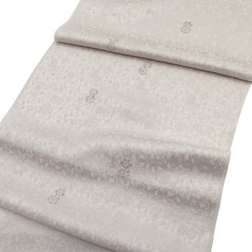 渡敬 帯揚げ 花詰無地染菊銀箔 絹鼠＜即日発送可＞の画像