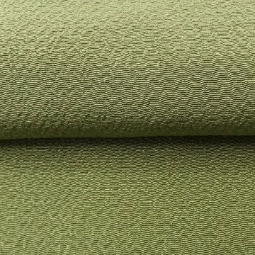 千成堂着物店 一点もの帯揚げ 「鶸茶 × うずらちりめん（鶉縮緬）」＜即日発送可＞ の画像