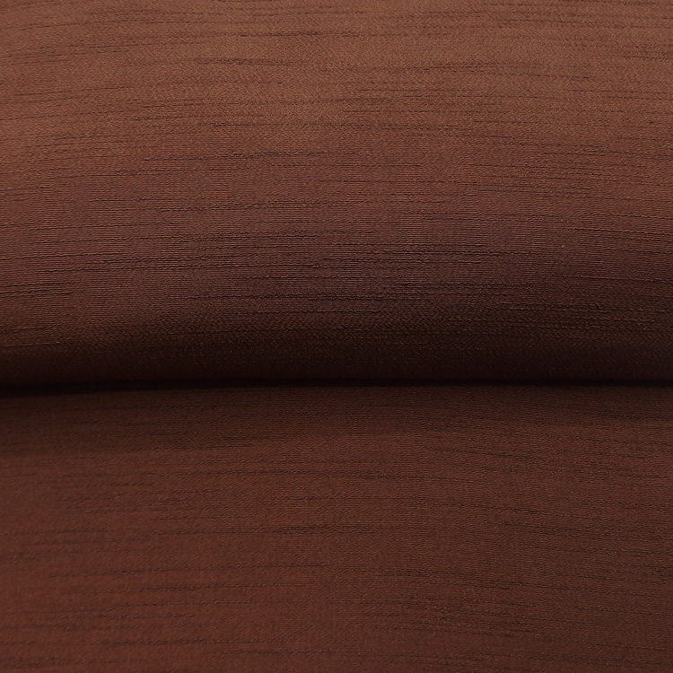 千成堂着物店 一点もの帯揚げ 「焦げ茶 × 紬糸入り」＜即日発送可＞ の画像