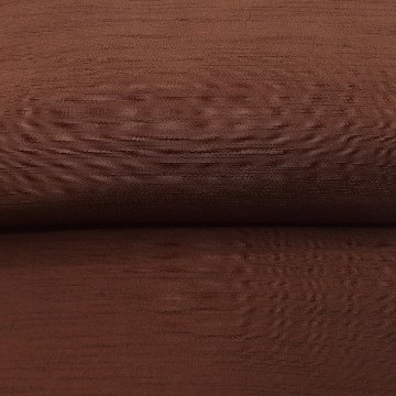 千成堂着物店 一点もの帯揚げ 「焦げ茶 × 紬糸入り」＜即日発送可＞ の画像