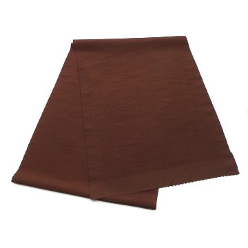 千成堂着物店 一点もの帯揚げ 「焦げ茶 × 紬糸入り」＜即日発送可＞ の画像