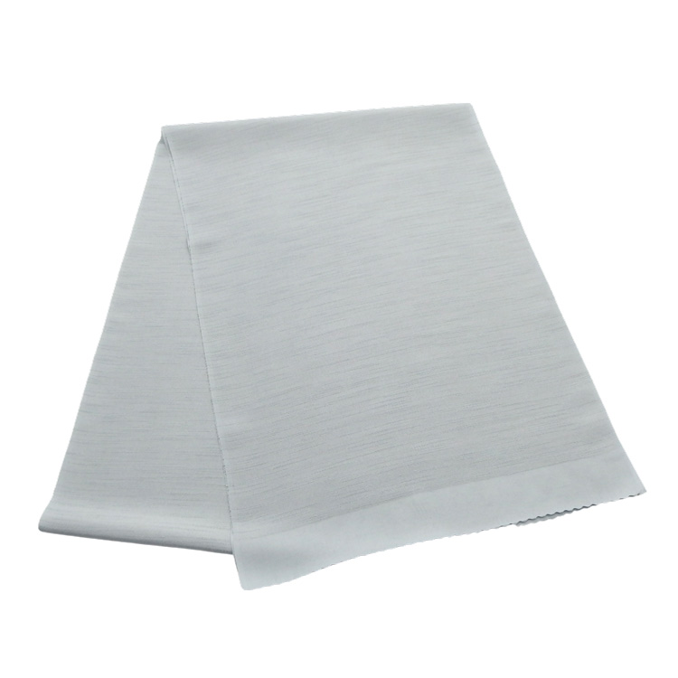 千成堂着物店 一点もの帯揚げ 「薄灰青 × 紬糸入り」＜即日発送可＞ の画像