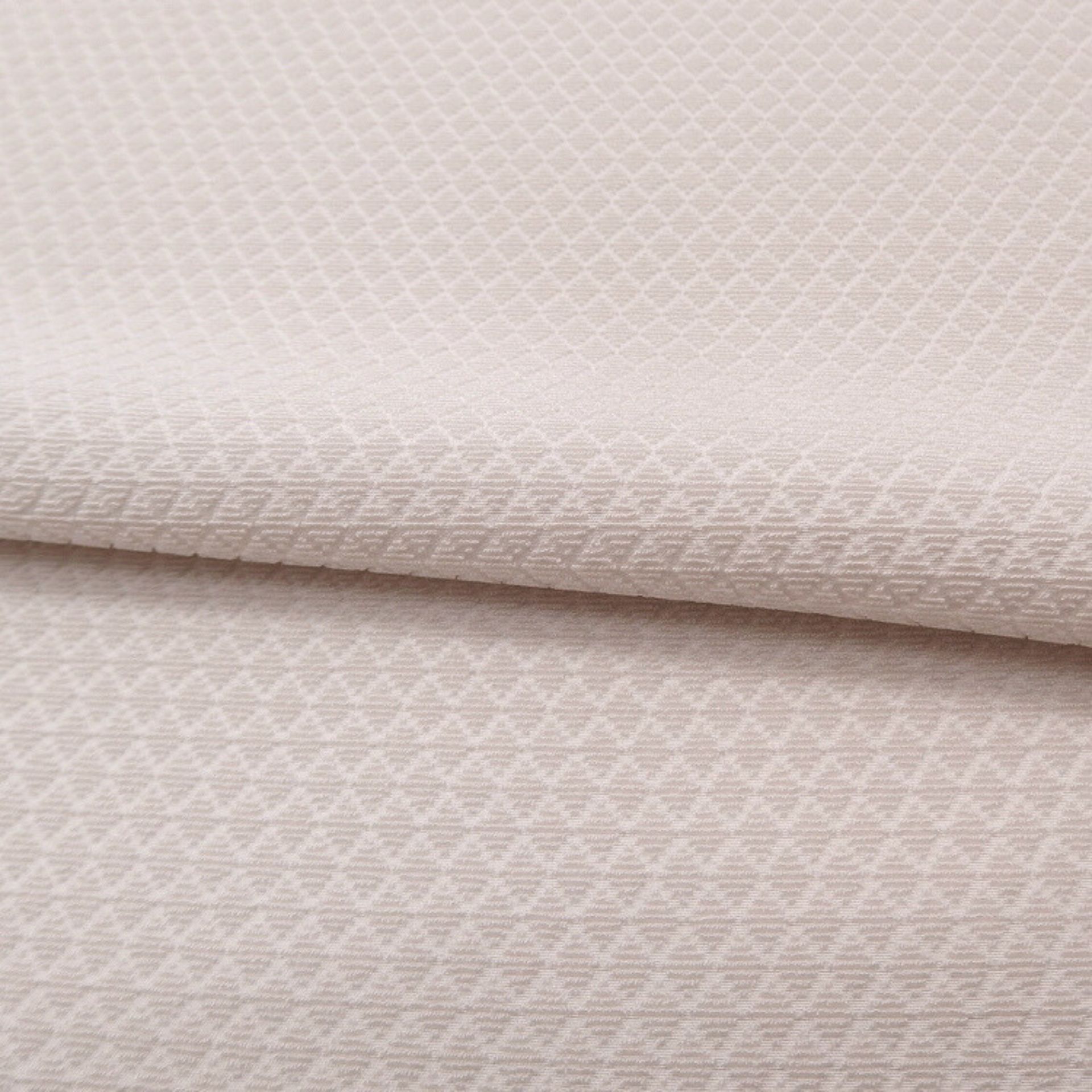 ＜お仕立て代込＞輪奈ビロード 「小菱」コート地 千成堂別注 桜白茶（灰色がかった赤みのピンクベージュ系）の画像