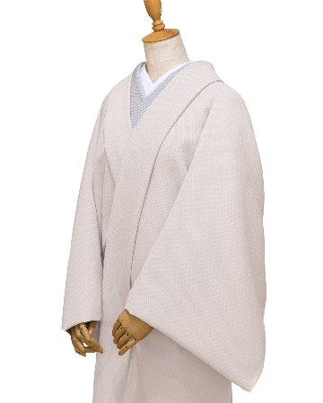 ＜お仕立て代込＞輪奈ビロード 「小菱」コート地 千成堂別注 桜白茶（灰色がかった赤みのピンクベージュ系）の画像