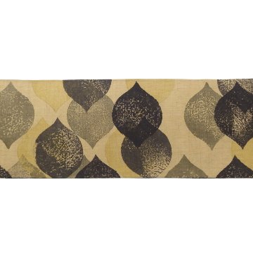 ＜お仕立て上がり＞向井詩織 「No.644」小千谷紬 半幅帯 千成堂別注 染め帯 榛色(黄色みの薄茶系)の画像