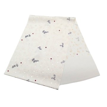 和小物さくら 帯揚げ 友禅三枚型 新・松竹梅散らし 白色にシャンパンゴールド（黄色味の銀）＜即日発送可＞の画像