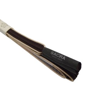 和小物さくら 帯締め 綾竹双葉ぼかし切替 珈琲色から白花色ぼかし 切房 ＜即日発送可＞の画像