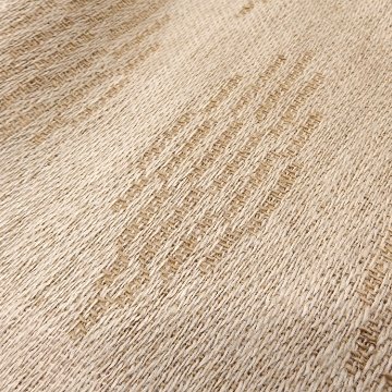 吉野綾 「ダマスク織の大判ショール(ストール)  × ベルフラワー文様」草木染 茶鼠色の画像