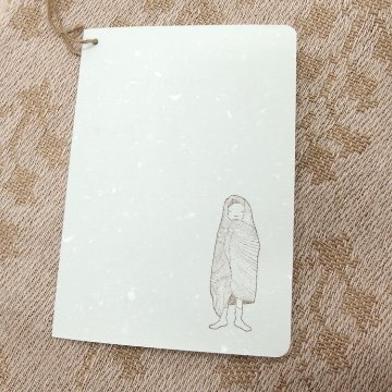 吉野綾 「ダマスク織の大判ショール(ストール)  × ベルフラワー文様」草木染 茶鼠色の画像