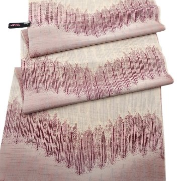 和小物さくら 帯揚げ 紬地杉木立波暈し 浅紫から灰梅＜即日発送可＞の画像