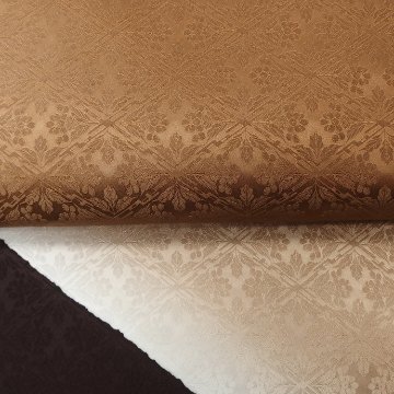 ワタマサ 帯揚げ 「coffee（コーヒー） 」 焦香ぼかしと焦げ茶＜即日発送可＞の画像