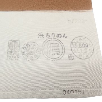 成謙 「円取割付・広幅 千成堂別注」飛び柄小紋 着尺 駱駝色（らくだいろ・茶系）＜お仕立て代込＞の画像