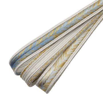 千成堂セレクト 帯締め 高麗大和ぼかし 薄花色から月白 切房 ＜即日発送可＞ の画像