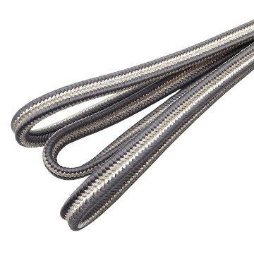 千成堂セレクト 帯締め ゆるぎ銀耳撚房 源氏鼠 銀糸 ＜即日発送可＞ の画像