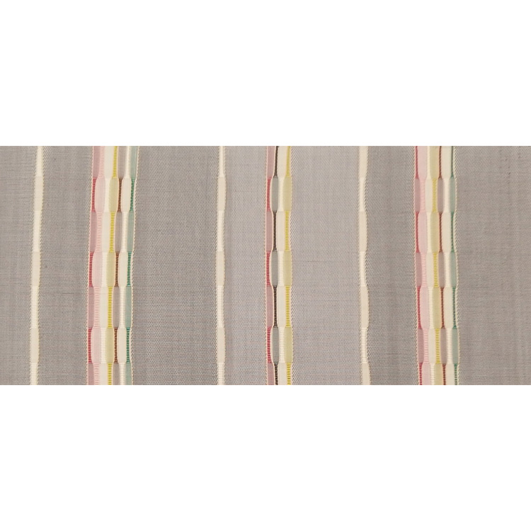 藤山千春 「草木染手織物 吉野間道」 九寸名古屋帯 灰茶系＜お仕立て代込＞の画像