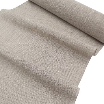 奥順「夏結城 網代 (石下結城紬)・広幅」着尺 茶鼠色＜お仕立て代込＞の画像