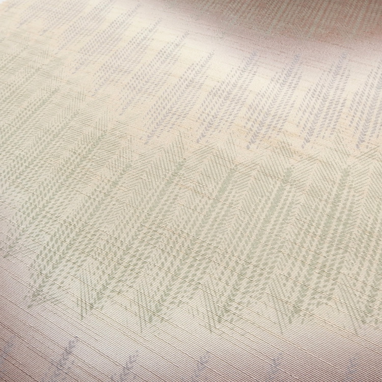 和小物さくら 帯揚げ 紬地杉木立波暈し 錆色から練色＜即日発送可＞の画像