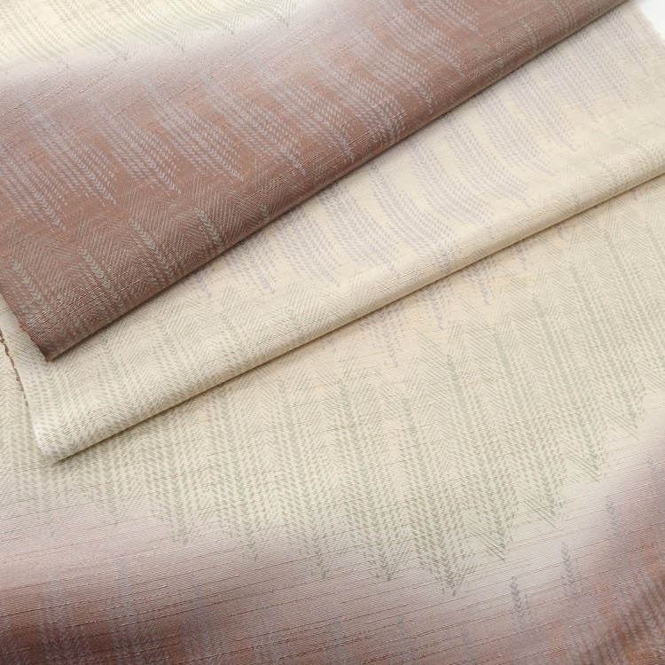 和小物さくら 帯揚げ 紬地杉木立波暈し 錆色から練色＜即日発送可＞の画像